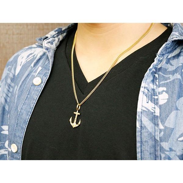 18金 ネックレス 喜平 トップ メンズ ハワイアンジュリー ゴールド 18k キヘイ イカリ アンカー マリン 碇 シンプル ペンダント 男性 送料無料 セール SALE