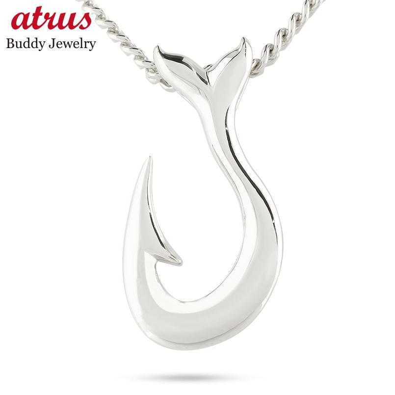 喜平用 ペンダント ネックレス ネックレス ホエールテール キヘイ プラチナ ホエールテール 釣針 マリン系 メンズ チェーン フィッシュフック シンプル メンズ ペンダント 地金 Pt900 チェーン 人気 pmba ジュエリー工房アトラス