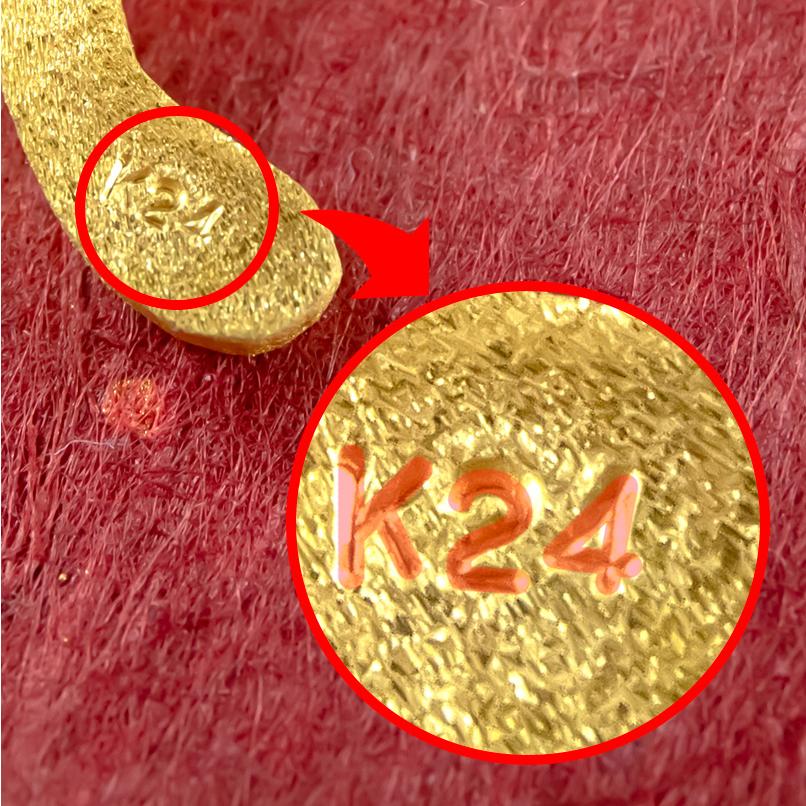 純金 ネックレス 24金 トップ メンズ フィッシュフック ゴールド 24K ホエールテール 釣針 ペンダントトップ マリン系 シンプル k24 チェーン 男性｜atrus｜08