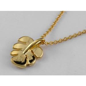 18金 ネックレス トップ ゴールド 18k ハワイアンジュエリー モンステラ イエローゴールドk18 ペンダント チェーン プレゼント 女性 送料無料 セール saleの画像