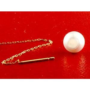 ピアス 揺れる パールピアス 真珠 片耳ピアス ロングピアス あこや本真珠 イエローゴールドk18 18k パールキャッチ ロングピアス アメリカンピアス 人気 saleの画像