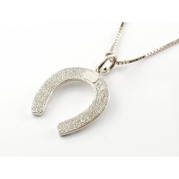 馬蹄型ペンダント ネックレス ネックレス ダイヤモンド 0.1ct 3WAY ホースシュー 馬蹄 K18