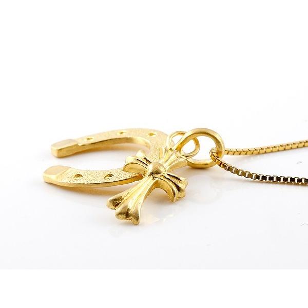 ジュエリー工房アトラス 純金 ネックレス 24金 トップ 馬蹄 ゴールド