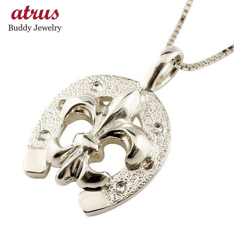 ネックレス メンズ 馬蹄 プラチナネックレス ユリの紋章 ペンダントトップ ホースシュー Pt900 シンプル 蹄鉄 男性 バテイ 男性 フルール ド リス pnm ジュエリー工房アトラス 通販 Yahoo ショッピング