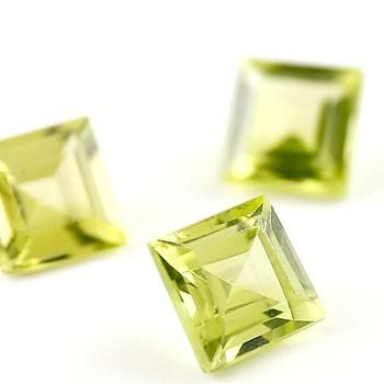 ペリドット スクエア 角 4ミリ ルース 1石 8月誕生石 宝石 セール SALE