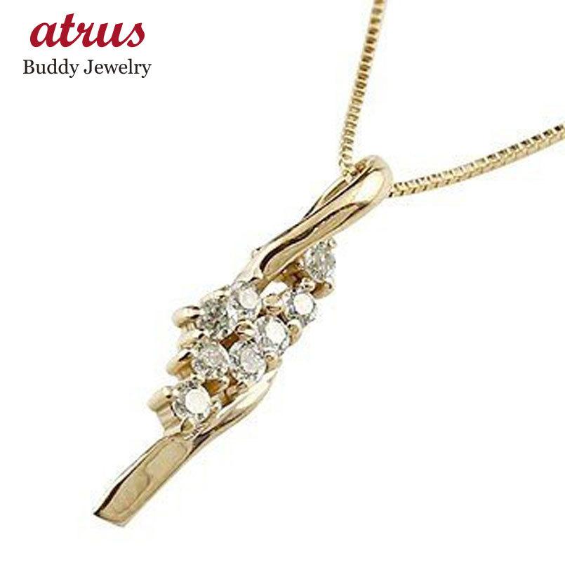 18金 ネックレス ダイヤモンド イエローゴールドk18 ダイヤ ペンダントトップ チェーン 人気 送料無料 ホワイトデー 2024