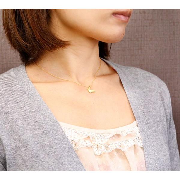 ジュエリー工房アトラス 純金 ネックレス 24金 ゴールド 犬 24K