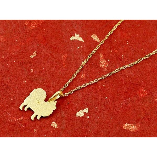 純金 ネックレス 24金 ヘッド ゴールド 犬 24K ポメラニアン ペンダントトップ ゴールド k24 いぬ イヌ 犬モチーフ 送料無料 セール saleの画像