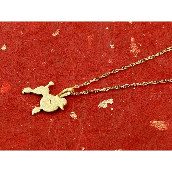 純金 ネックレス 24金 ゴールド 犬 24K スタンダードプードル ペンダントトップ ゴールド k24 いぬ イヌ 犬モチーフ 送料無料 人気 セール saleの画像