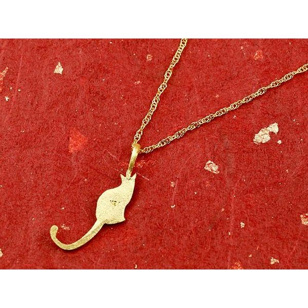 24金 ネックレス トップ 純金 レディース 金 ゴールド 24K 猫 ペンダントトップ ねこ ネコ シンプル 女性 送料無料 人気 セール saleの画像
