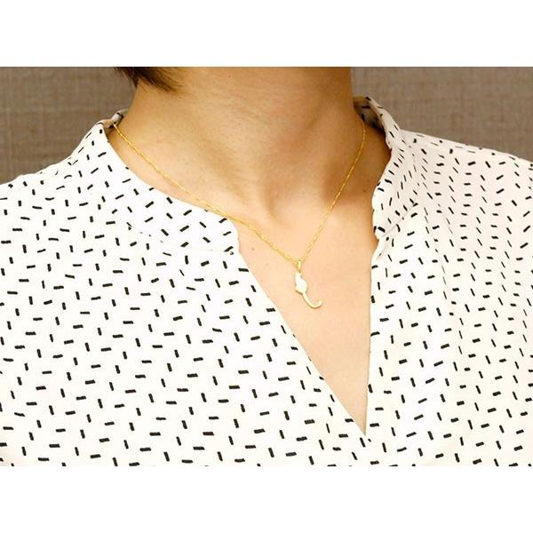 24金 ネックレス トップ 純金 レディース 金 ゴールド 24K 猫 ペンダントトップ ねこ ネコ シンプル 女性 送料無料 人気 セール saleの画像