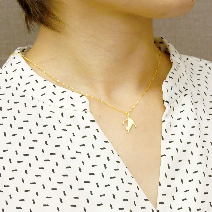 ジュエリー工房アトラス 24金 ネックレス トップ 純金 レディース 金