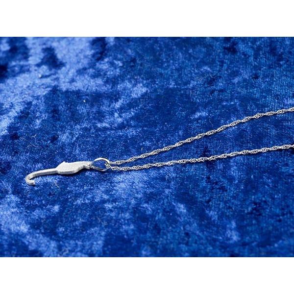 プラチナ ネックレス ペンダントトップ 猫 レディース pt999 シンプル 純プラチナ トップ ねこ ネコ 人気 女性 あすつく 送料無料 セール saleの画像