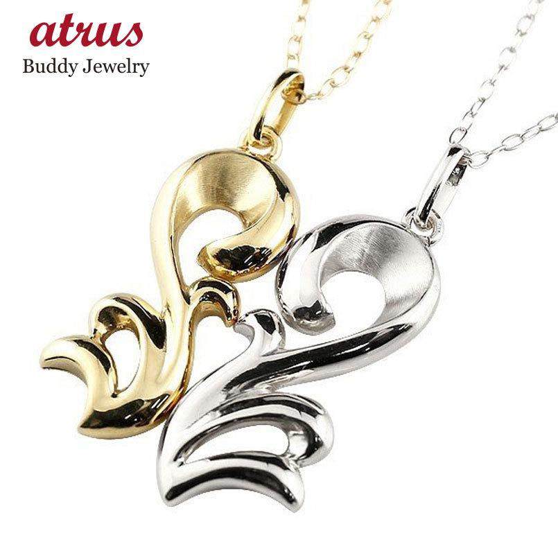 18金ネックレス トップ メンズ ハワイアンジュエリー ペア ペア フィッシュフック プラチナ イエローゴールドk18pt900 18ｋ シンプル 人気 セール SALE(35550円)