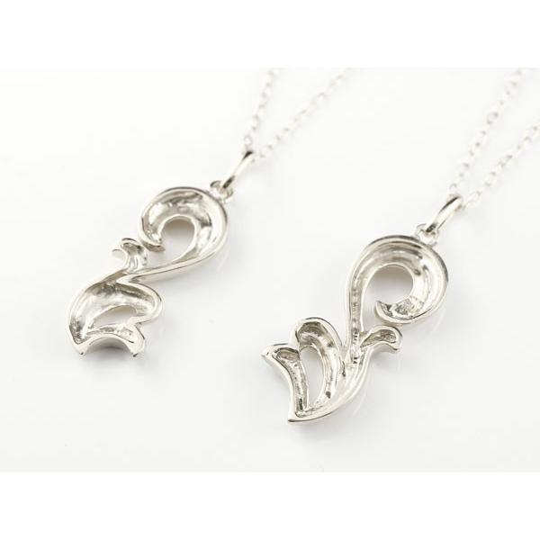 ハワイアンジュエリー ペアネックレス ペアペンダント フィッシュフック ネックレス ホワイトゴールドk18 ハート 18金 人気 送料無料 セール SALE