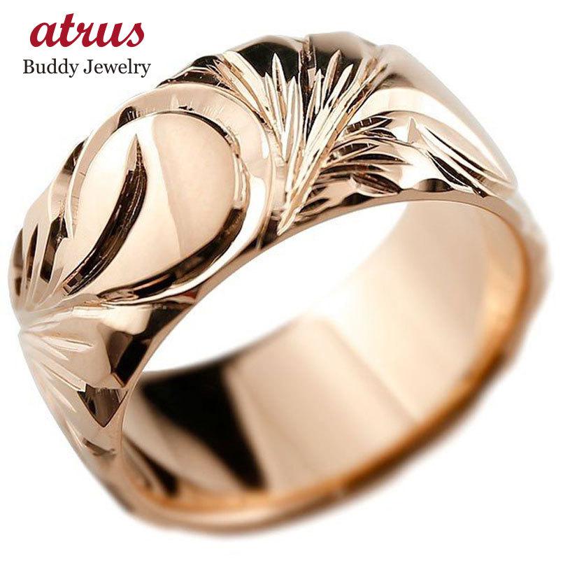 代引き人気 ハワイアンジュエリー ストレート メンズ ピンクゴールドリング 幅広 指輪 ハワイアンリング 指輪 地金リング 送料無料 マイレ スクロール ストレート 男性用 送料無料 イーノスタイル 7fdaf9c8 Studio J Co