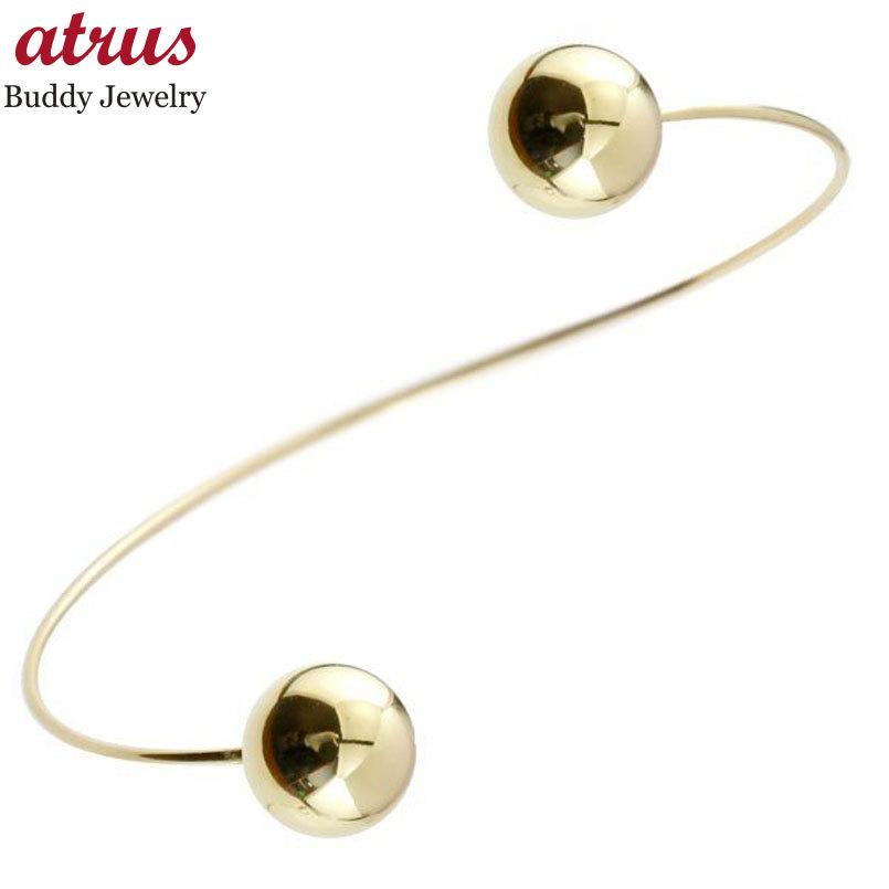 ブレスレット ブレスレット バングル イエローゴールド 丸玉 18金 レディース 地金 送料無料 セール SALE