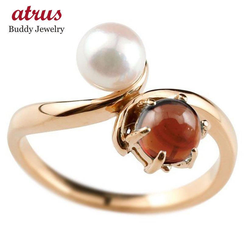 一番人気物 リング ゴールド パールリング 真珠 フォーマルガーネット ピンクゴールドk1818金 1月誕生石 ピンキーリング 指輪 宝石 送料無料 ボーナスセール 指輪 リングサイズを選んで注文ボタンを押してください １１号 Www Oroagri Eu