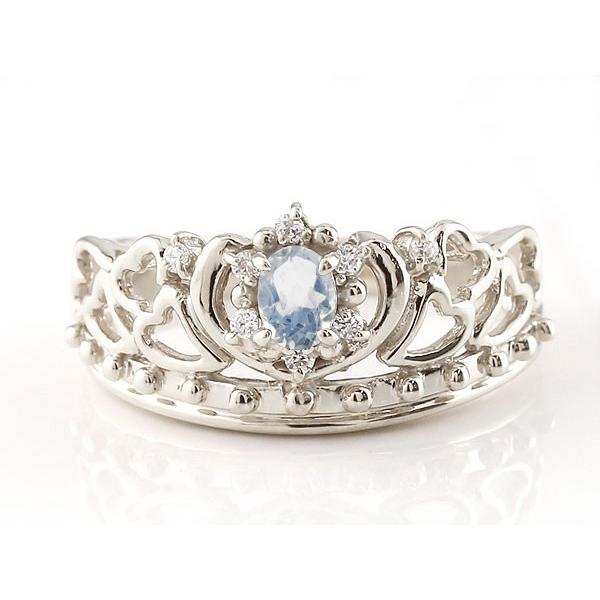 楽天カード分割 ピンキーリング ブルームーンストーン 指輪 ホワイトゴールドk18 18k 透かし ティアラ ダイヤモンド 6月誕生石 幅広リング レディース 18金 宝石 最安値 Saleinzucca It