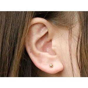 ジュエリー工房アトラス 18金 ピアス つけっぱなし メンズ キャッチの