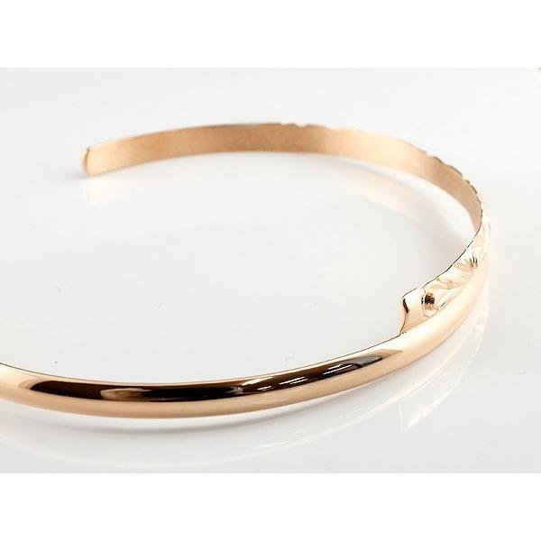 ハワイアンジュエリーK10ピンクゴールドバングル