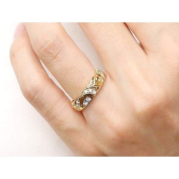 レビューで送料無料 ハワイアンジュエリー 結婚指輪 ペアリング ブルームーンストーン ダイヤモンド イエローゴールドk10 幅広 指輪 マリッジリング ハート 10金 送料無料 超人気 Www Maxipiso Com Ar