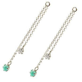 楽天市場 2個 パーツ ピアス用 イヤリング用 ホワイトゴールドk18 エメラルド ダイヤモンド シンプル レディース 宝石 送料無料 柔らかい Www Tiebreak Fr