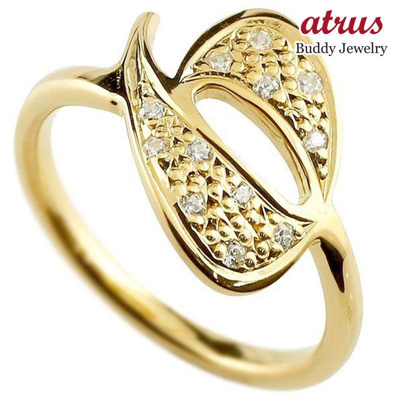 ブランドのギフト 指輪 数字 送料無料 ストレート 数字 10金指輪 イエローゴールドk10 ナンバー6 ダイヤモンド ピンキーリング ゴールド リング シンプル イエローゴールド ナンバー レディースアクセサリー Zimupdates Co Zw