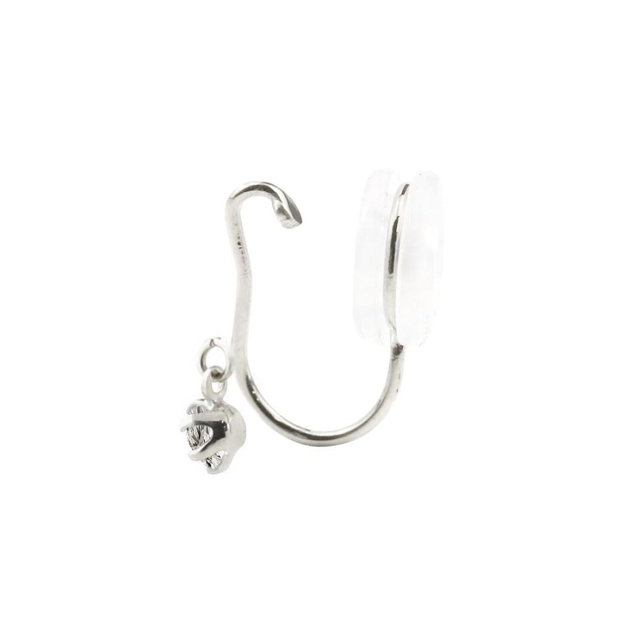 60 Off イヤリング プラチナ ノンホールピアス 片耳 ダイヤモンド プラチナ900 シリコン クリップ式 Pt900 レディースイヤリング 限定価格セール Transcode Intellimedianetworks Com