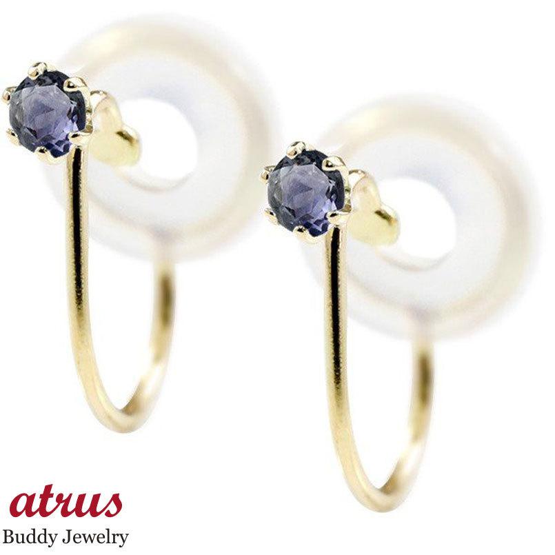 期間限定特別価格 アイオライト イヤリング イヤーカフ メンズ 手作り 人気 メンズ イヤリング イエローゴールドｋ10 送料無料 10金 ノンホールピアス クリップ式 シリコン メンズアクセサリー Www Tillyandblue Co Uk