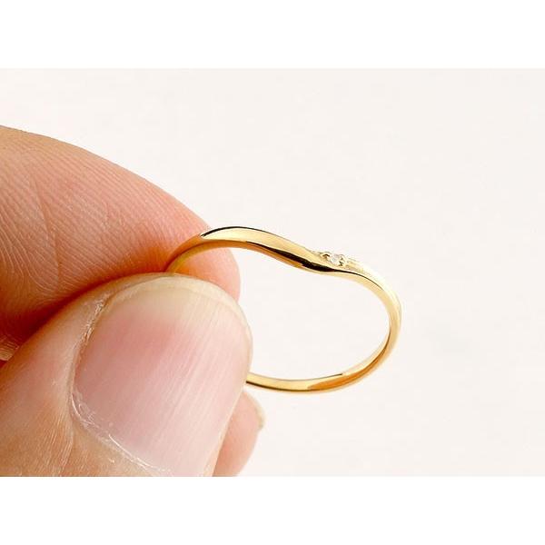 V字 ペアリング ペア 安い 結婚指輪 ダイヤモンド 2本セット イエローゴールドk10 スイートペアリィー マリッジリング つや消し 10金 メンズ 人気 saleの画像