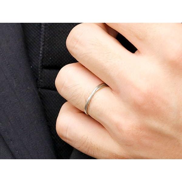 結婚指輪リング ペア スイートペアリィー インフィニティ マリッジリング ダイヤモンド シルバー925 S字 つや消し 一粒 シルバー 華奢 送料無料 セール saleの画像