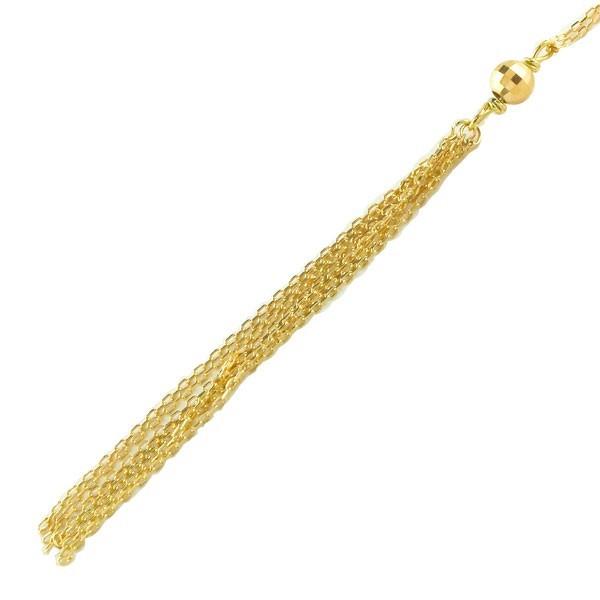 ジュエリー工房アトラス 18金 ネックレス レディース ラリエット 