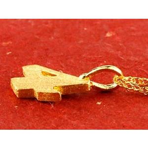 純金 ネックレス 24金 トップ メンズ ゴールド 24K 数字 4 ペンダントトップ ゴールド k24 ナンバー シンプル 送料無料 人気 セール saleの画像