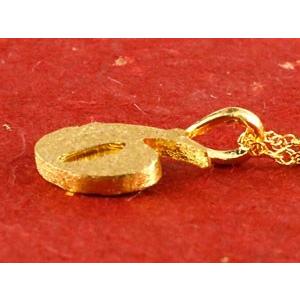 純金 ネックレス 24金 トップ メンズ ゴールド 24K 数字 6 ペンダントトップ ゴールド k24 ナンバー シンプル 送料無料 人気 セール saleの画像