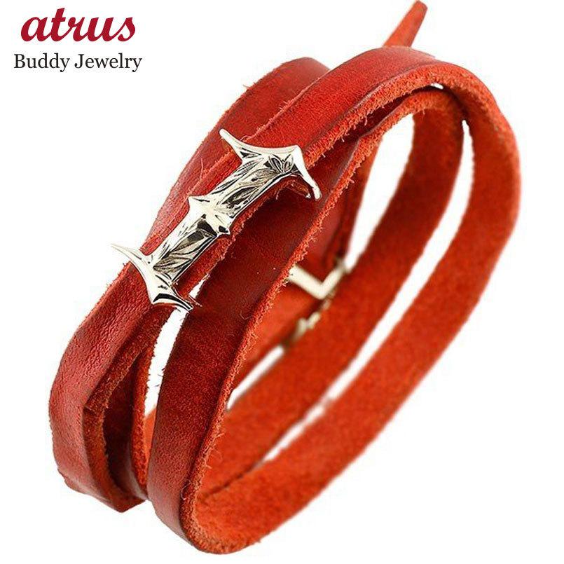 格安人気 メンズ ブレスレット 和彫り 数字 1 ナンバー 3周巻き レッド シルバー925 地金 Sv 男性用 コントラッド 東京 Contrad Tokyo コンビニ受取対応商品 Www World Of Heating De