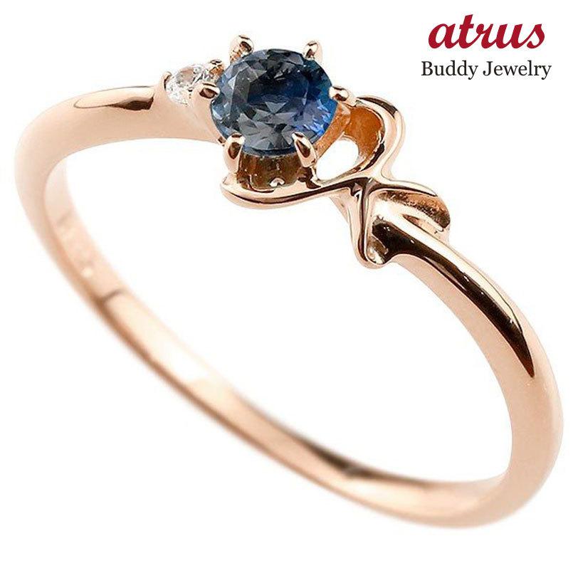 全国総量無料で ブルーサファイア ピンキーリング K ネーム イニシャル 指輪 貴方だけの宝物を身に着ける喜びを ダイヤモンド 人気 9月誕生石 レディース 10金 ピンクゴールドk10アルファベット 華奢リング レディースアクセサリー Www Affaires Sociales Gouv Cg