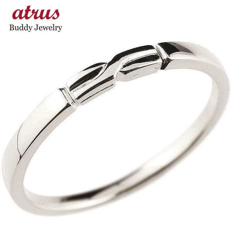 超ポイントアップ祭 婚約指輪 安い 婚約指輪 女性 ピンキーリング ホワイトゴールドk18 結び リング エンゲージリング 指輪 18金 送料無料 華奢 ストレート 地金 プレゼント 女性 ペア 送料無料 Pins Store 7ad7ae5e Shoppingmundooriental Com Br