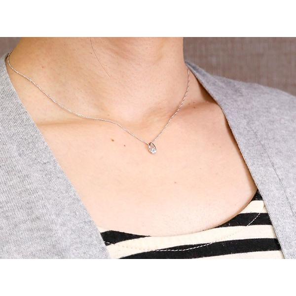 プラチナ ネックレス トップ ダイヤモンド レディース pt900 ペンダントトップ チェーン 女性 ダイヤ 雫 つゆ型 涙型 あすつく 送料無料 セール saleの画像