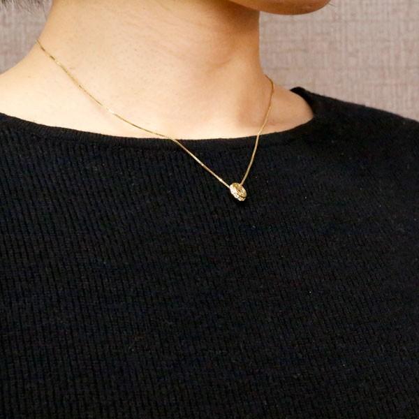 18金 ネックレス トップ ダイヤモンド ペンダント イエローゴールドK18 ダイヤ リングネックレス エタニティー チェーン 人気 あすつく 送料無料 セール saleの画像
