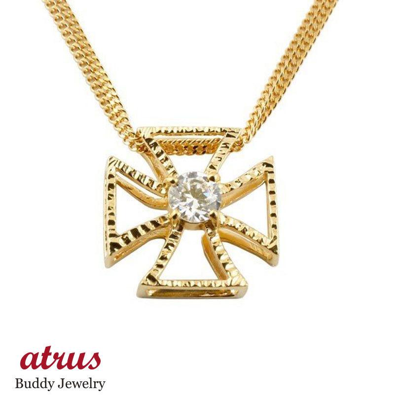 品質のいい トップ 18金ネックレス 細部までこだわりを見せる熟練職人の逸品ネックレス メンズ 18ｋ 東京 コントラッド チェーン 十字架 ペンダント イエローゴールドk18 0 30ct 一粒 ライトブラウンダイヤ 大粒 クロス メンズアクセサリー Chescotimes Com