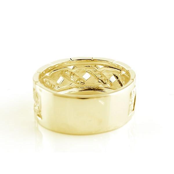 18金 リング メンズ ダイヤモンド ダイヤ ゴールド 18k イエローゴールドk18 ピンキーリング 指輪 幅広 太め シンプル 人気 送料無料  セール SALE :170502ko206ym:ジュエリー工房アトラス 通販 