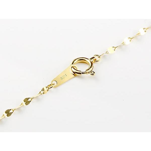 24kゴールド フック式レディース用ブレスレット 約18.0cm 送料無料】18金/K18 GOLD/ゴールド ブレスレット チェーン/小豆