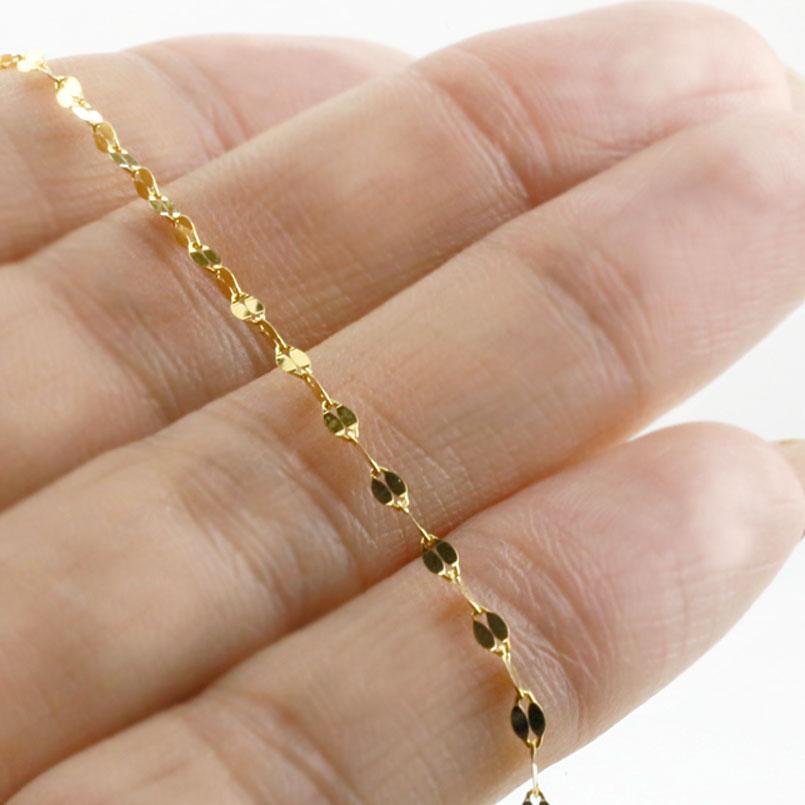 24金 ネックレス 純金 チェーンのみ 43cm 造幣局検定刻印付 レディース 女性 地金 ゴールド k24 24k ペタルチェーン あすつく 送料無料 人気 セール saleの画像