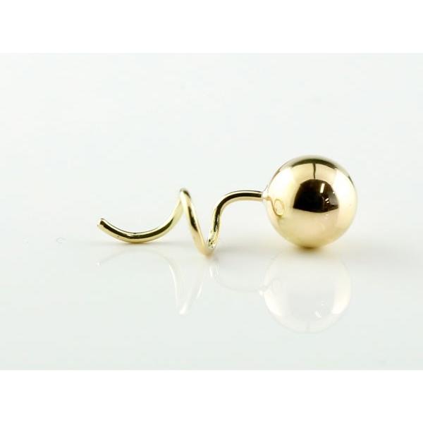 18金 ピアス つけっぱなし キャッチのいらないピアス 丸玉 6mm イエローゴールドk18 18k シンプル レディース キャッチナッシャー あすつく 送料無料 saleの画像