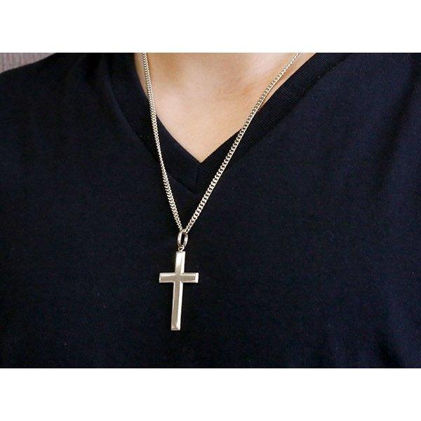 シルバー クロス ネックレス 喜平 トップ 大ぶり 地金 ペンダントトップ sv925 十字架 シンプル おしゃれ 人気 男女兼用 送料無料 セール saleの画像