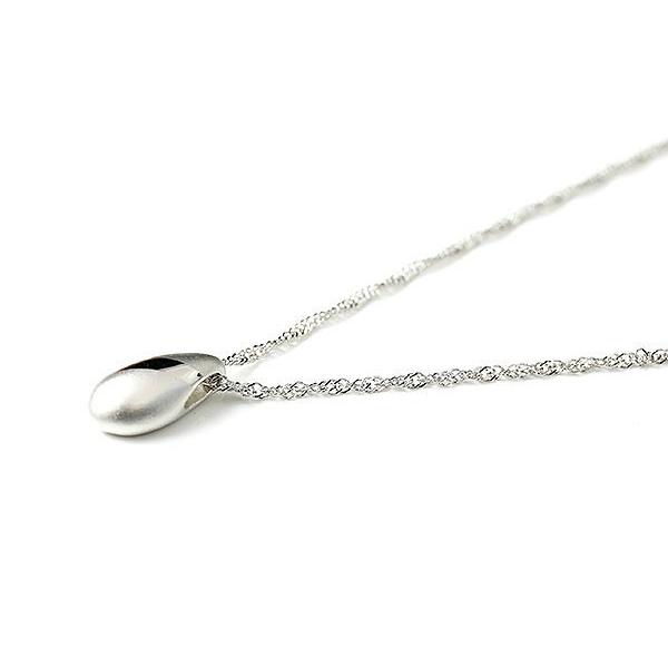 プラチナ ネックレス トップ レディース pt999 純プラチナ ティアドロップ ペンダントトップ シンプル つゆ型 涙型 雫 女性 送料無料 セール saleの画像