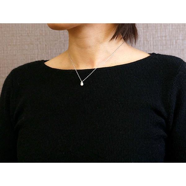 プラチナ ネックレス トップ レディース pt999 純プラチナ ティアドロップ ペンダントトップ シンプル つゆ型 涙型 雫 女性 送料無料 セール saleの画像