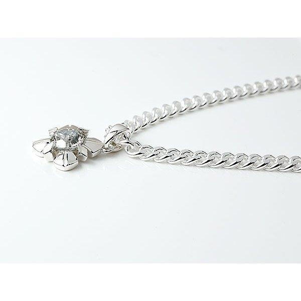 シルバー ネックレス メンズ ペンダントトップ ダイヤモンド 1.0ct 喜平 トップ sv925 キヘイ クロス ダイヤ 大粒 一粒 十字架 シンプル 送料無料 セール saleの画像