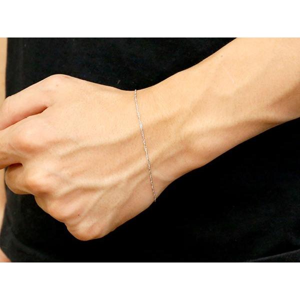 プラチナ999　スクリュー チェーンブレスレット　約21cm幅約1mm プラチナ999スクリュー チェーンブレスレット約21cm幅約1mm